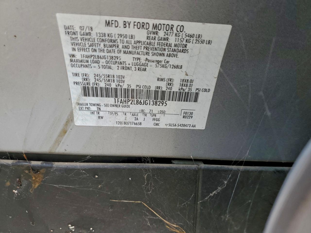 Ford Taurus Police Interceptor Image 12