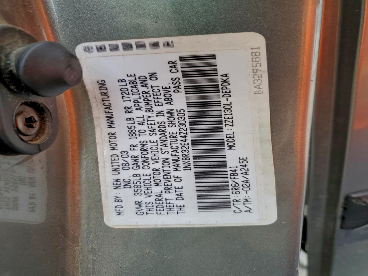 Toyota Corolla Ce Image 11