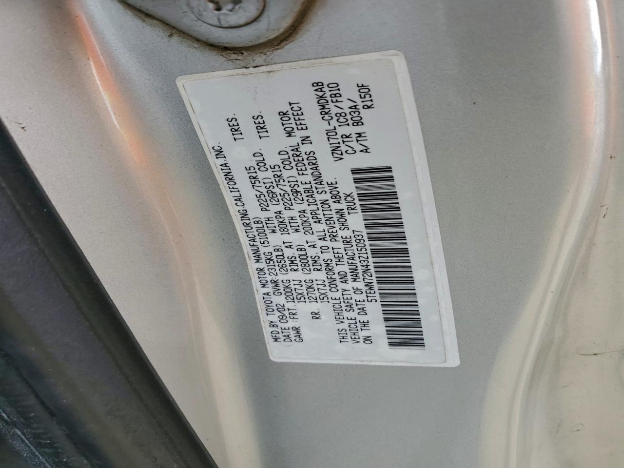 Toyota Tacoma Xtracab Image 12