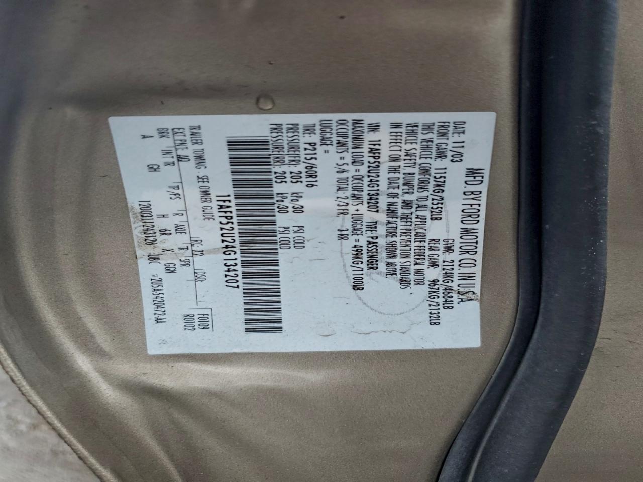 Ford Taurus Lx Image 8