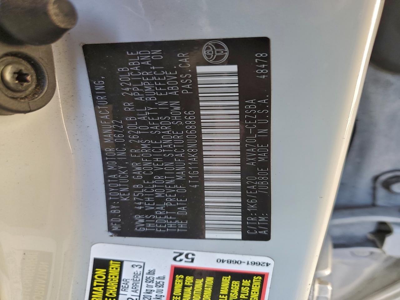 Toyota Camry Se Image 3