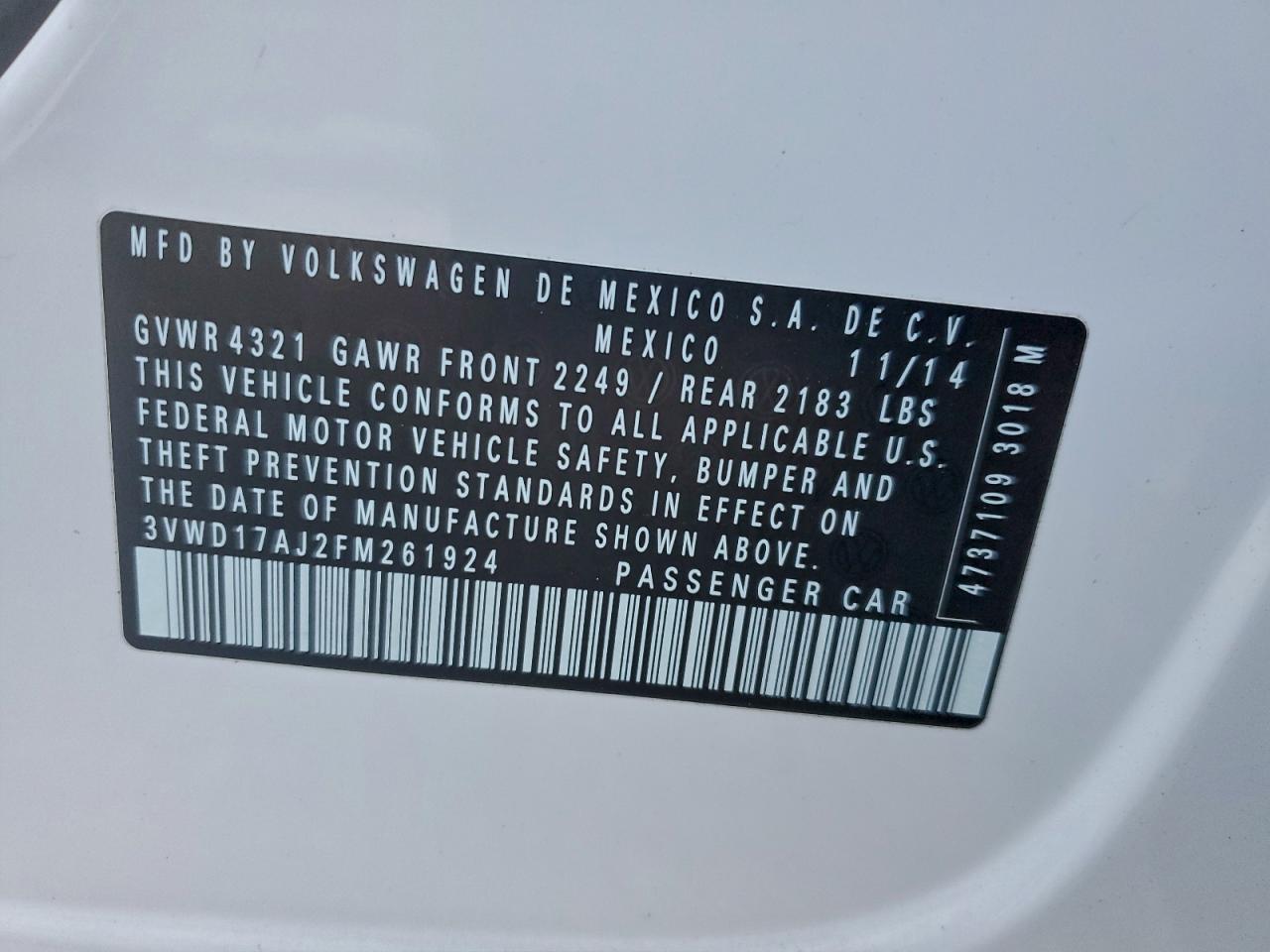 Volkswagen Jetta Se Image 8